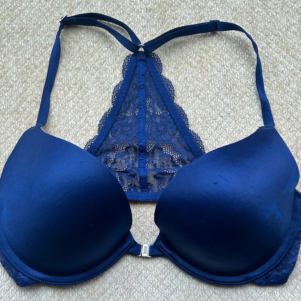 VICTORIA SECRET HOLIDAY BRA PUSH UP RACER BACK